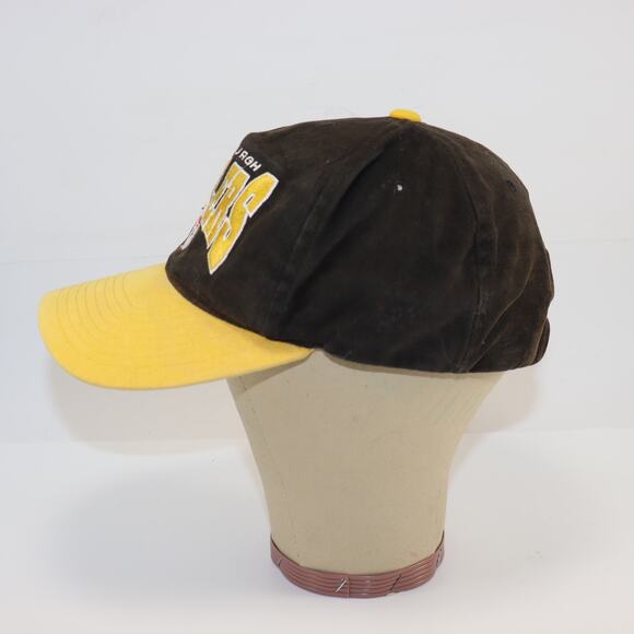 Vintage 90s Starter Pittsburgh Steelers Hat Cap Black Yellow NFL The Right Hat - Picture 3 of 5